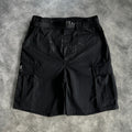 Corteiz Alcatraz Cargo Shorts Dark Black