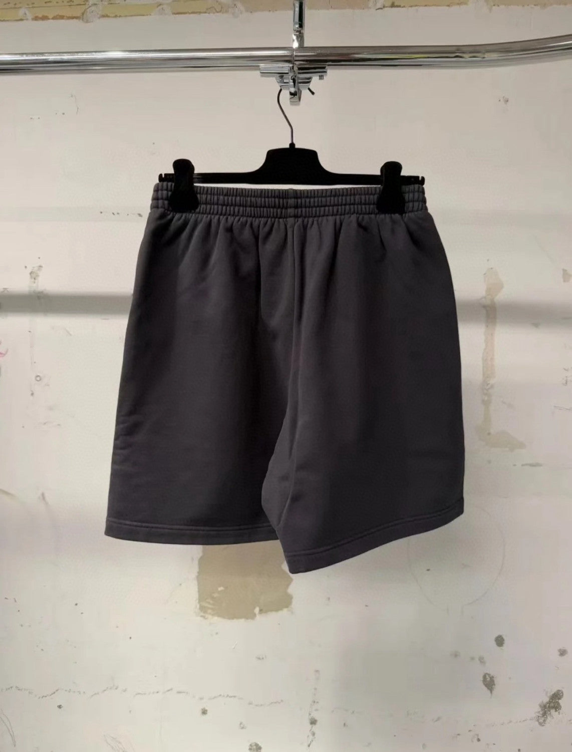 Balenciaga Men's Summer Solid Color Stretch Waist Tie Athletic Casual Shorts #75749