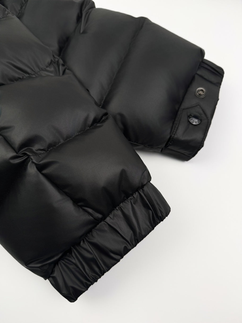 Moncler Men's Fall/Winter Batman Logo Adjustable Cuffs Hooded Single Breasted Long Sleeve Puffer Down Jacket #73741