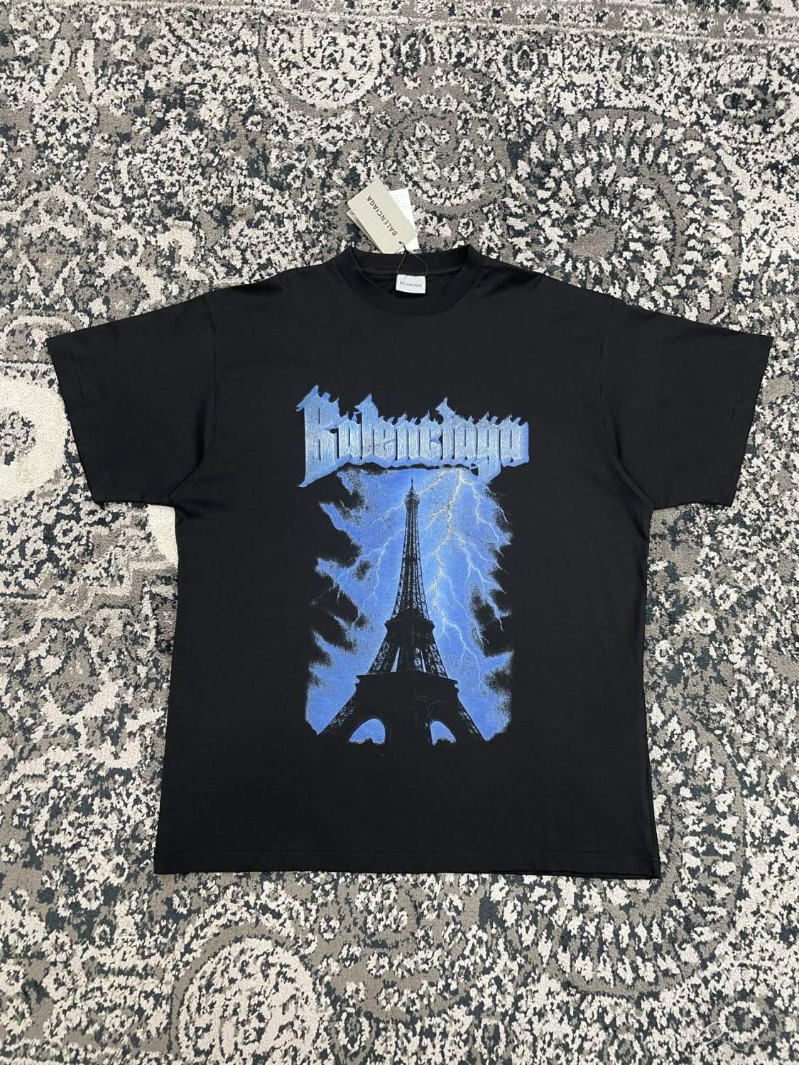 Balenciaga Paris thunderstorm oversized T-shirt #378114