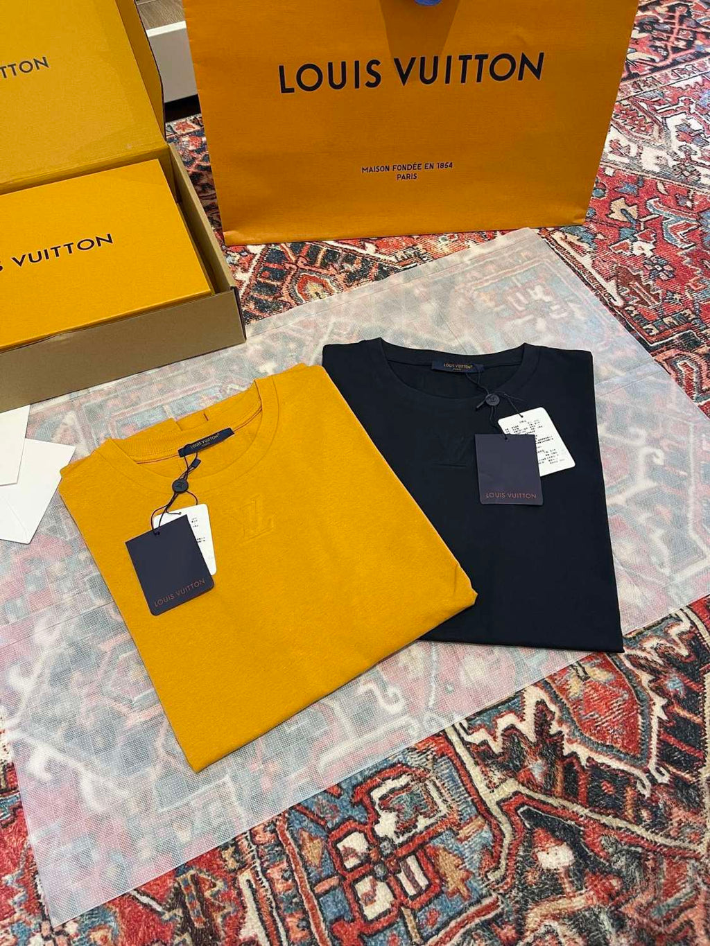 Louis Vuitton Men's Summer Solid Color Embroidered Logo Round Neck Cotton Short Sleeve T-Shirt #74122