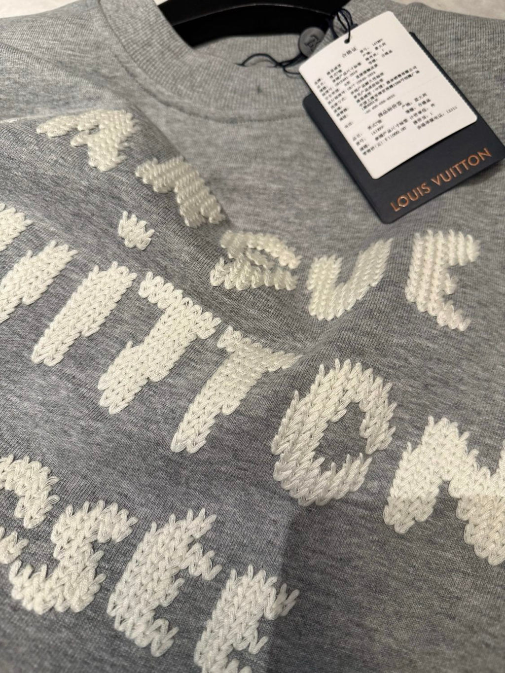 Louis Vuitton Men's Spring/fall Casual Solid Color Crewneck Long Sleeve Sweatshirt With Embroidered Logo Sweatshirt #79166