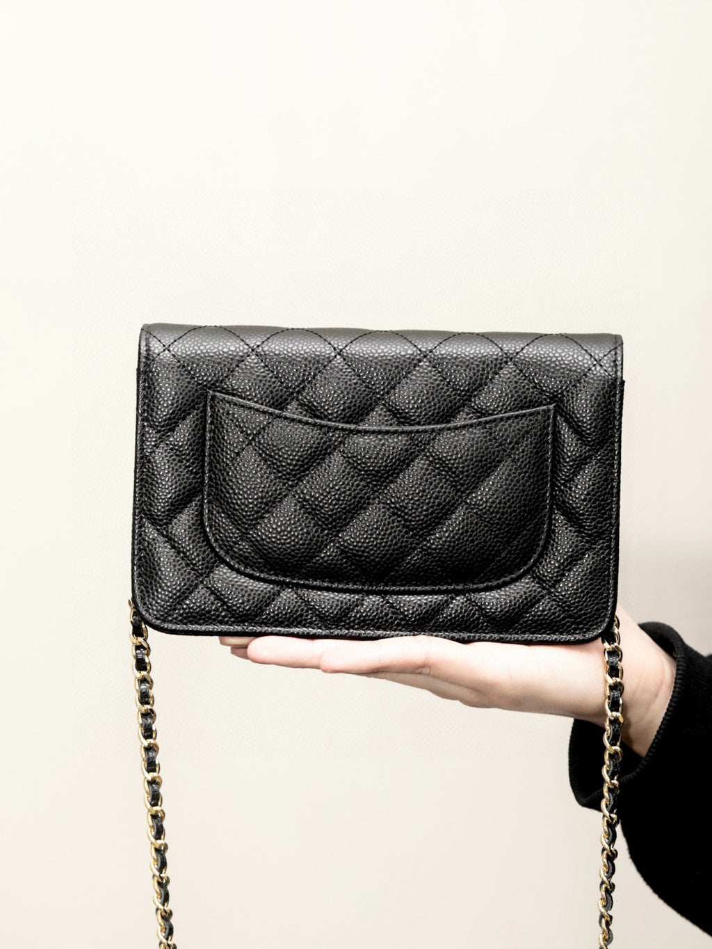 Chanel Woc Diamond Lattice Gold Logo Caviar Leather Chain Crossbody Bag Luxury Temperament Exquisite Women's Bag Bags  #81645