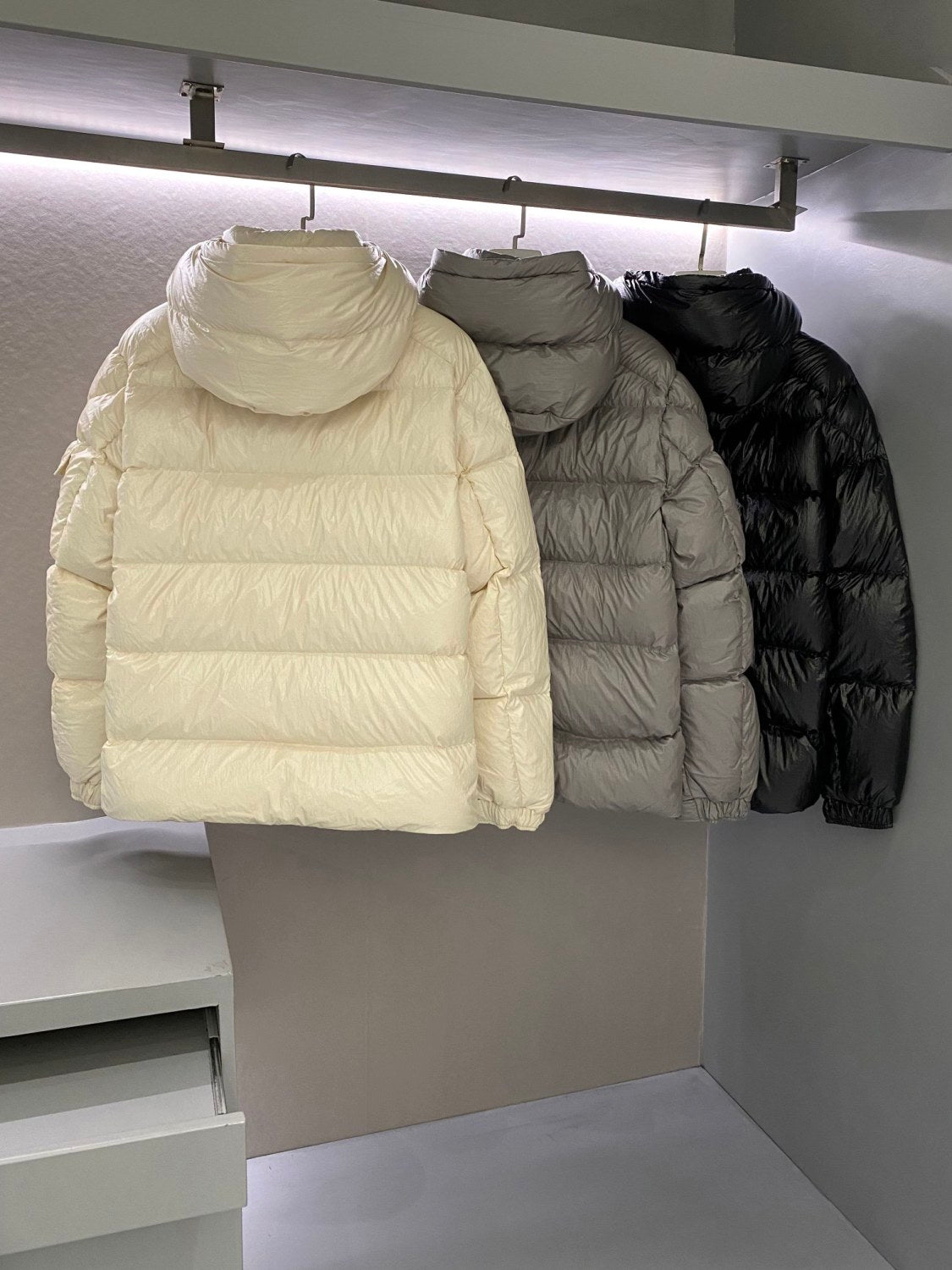 Moncler Men's Winter Solid Color Warm Zipper Casual Hooded Long Sleeve Puffer Down Jacket #73683