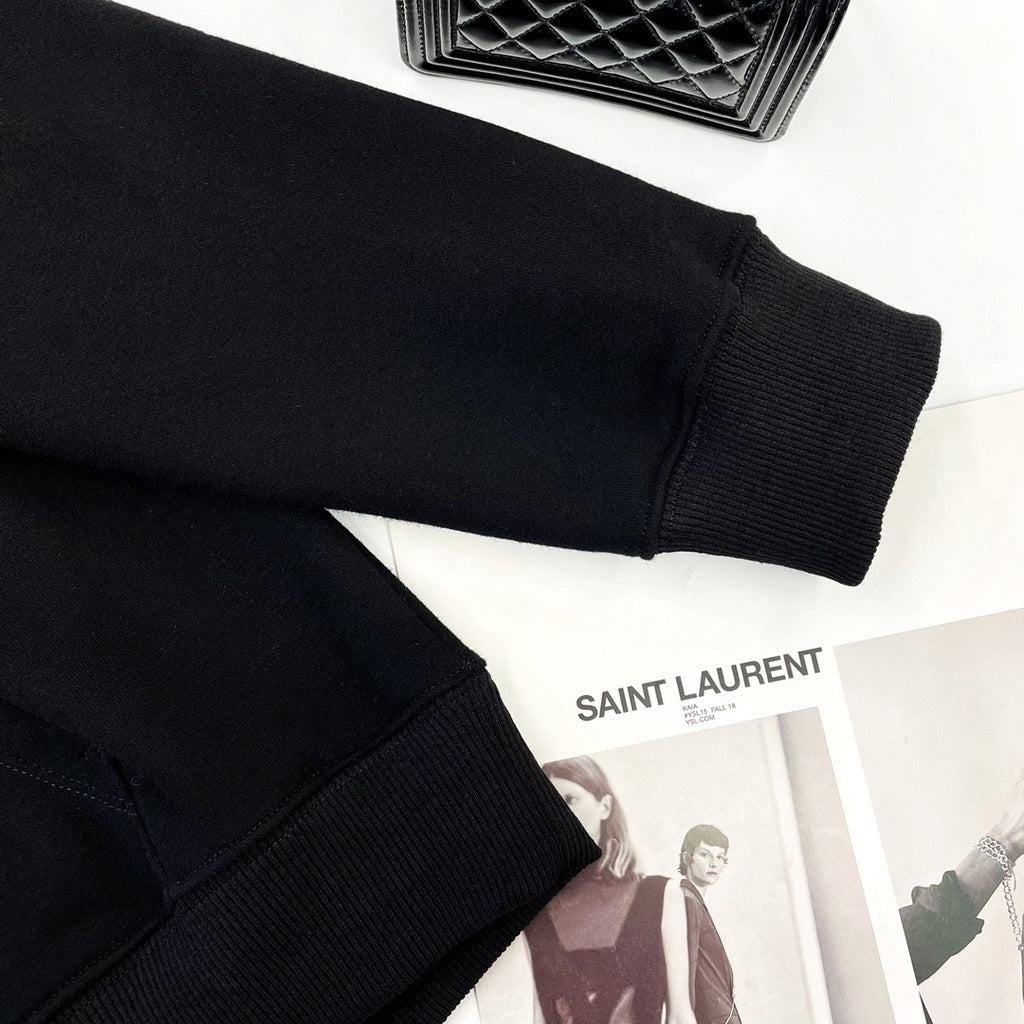 Saint Laurent Men's and Women's  50s Signature Hoodie #333515