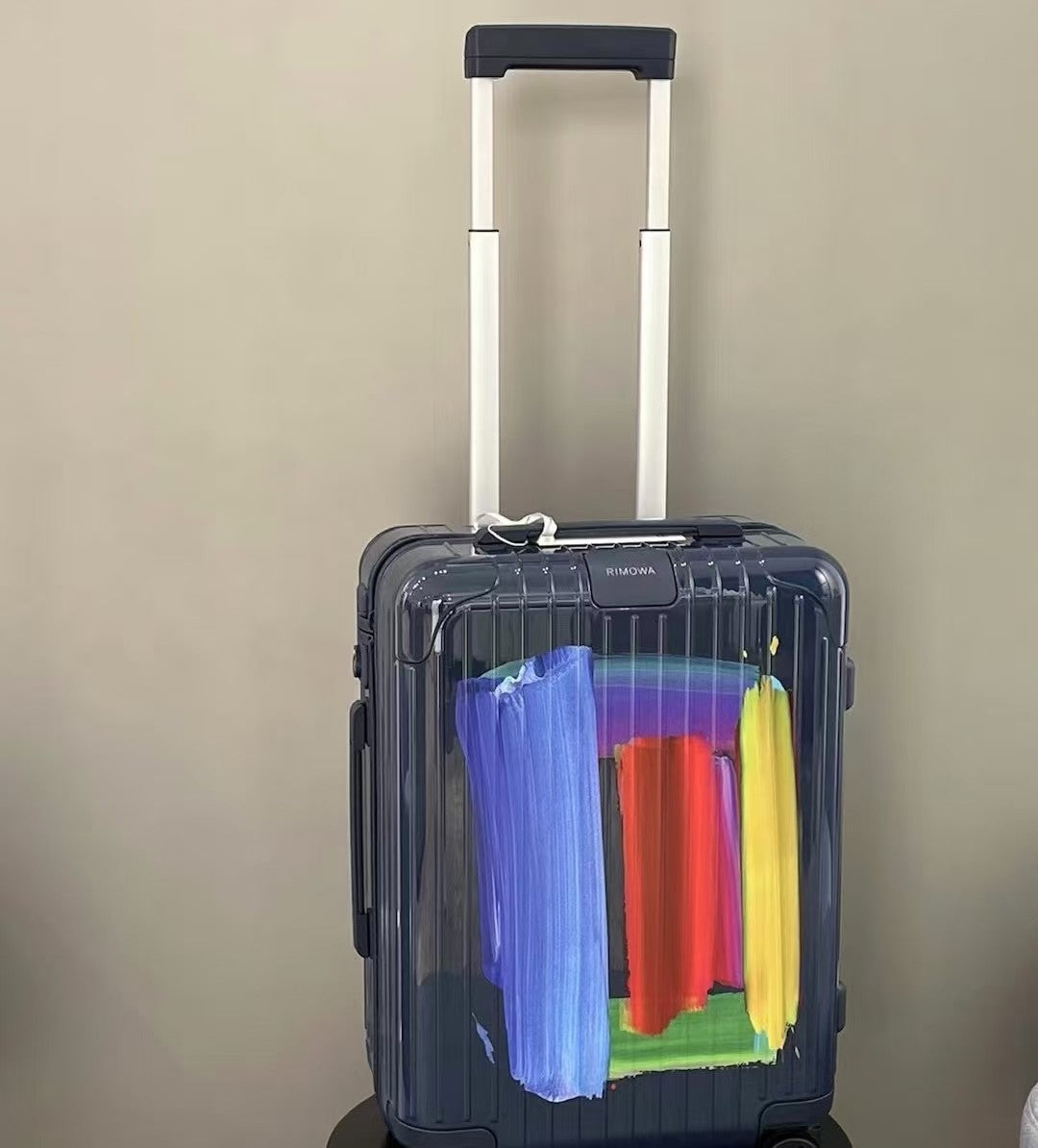 Rimowa Essential's Threshold Boarding Suitcase Limited Edition Artistic Color-block Printed Trolley Travel Suitcase Box Luggage #195325