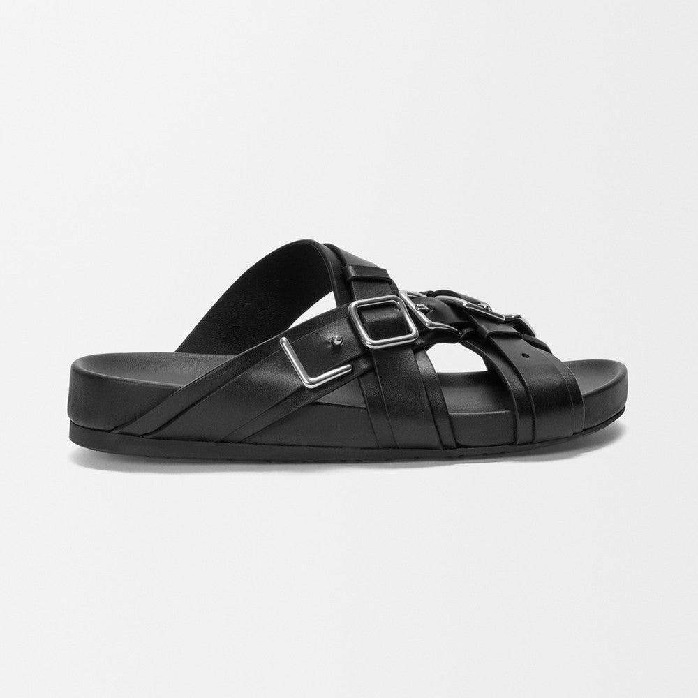 LOEWE Type Fussbett Sandal in Vegetable-tanned Calfskin #387117