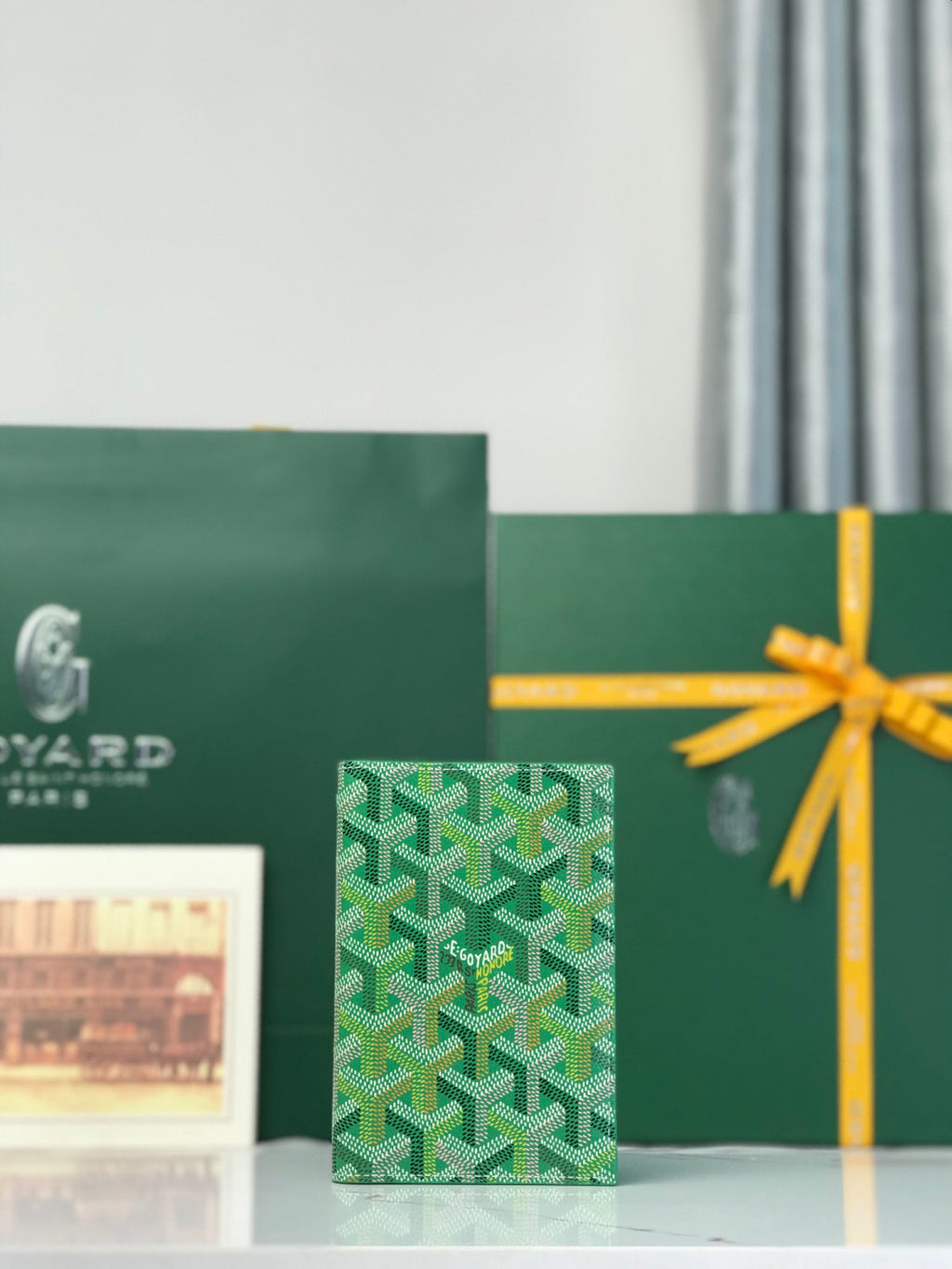 Goyard 2026 Limited Edition GRENELLE Passport-Sized Four-Season Colorful GOYARDINE Canvas Card Holder Bag Bags #196796