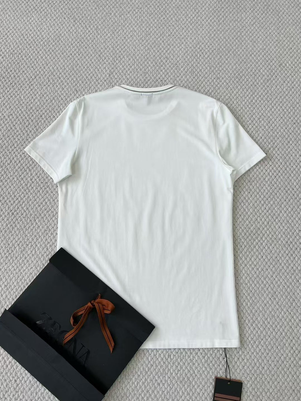 Ermenegildo Zegna Men's Summer Solid Color Cotton Crew Neck Short Sleeve T-Shirt - Breathable & Casual Summer Wear #75691