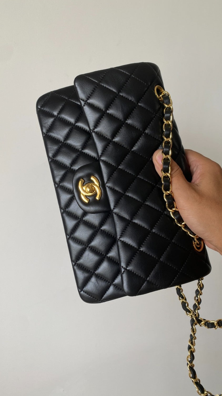 Chanel CF Women's Diamond Logo Sheepskin Shoulder Bag Medium #332608