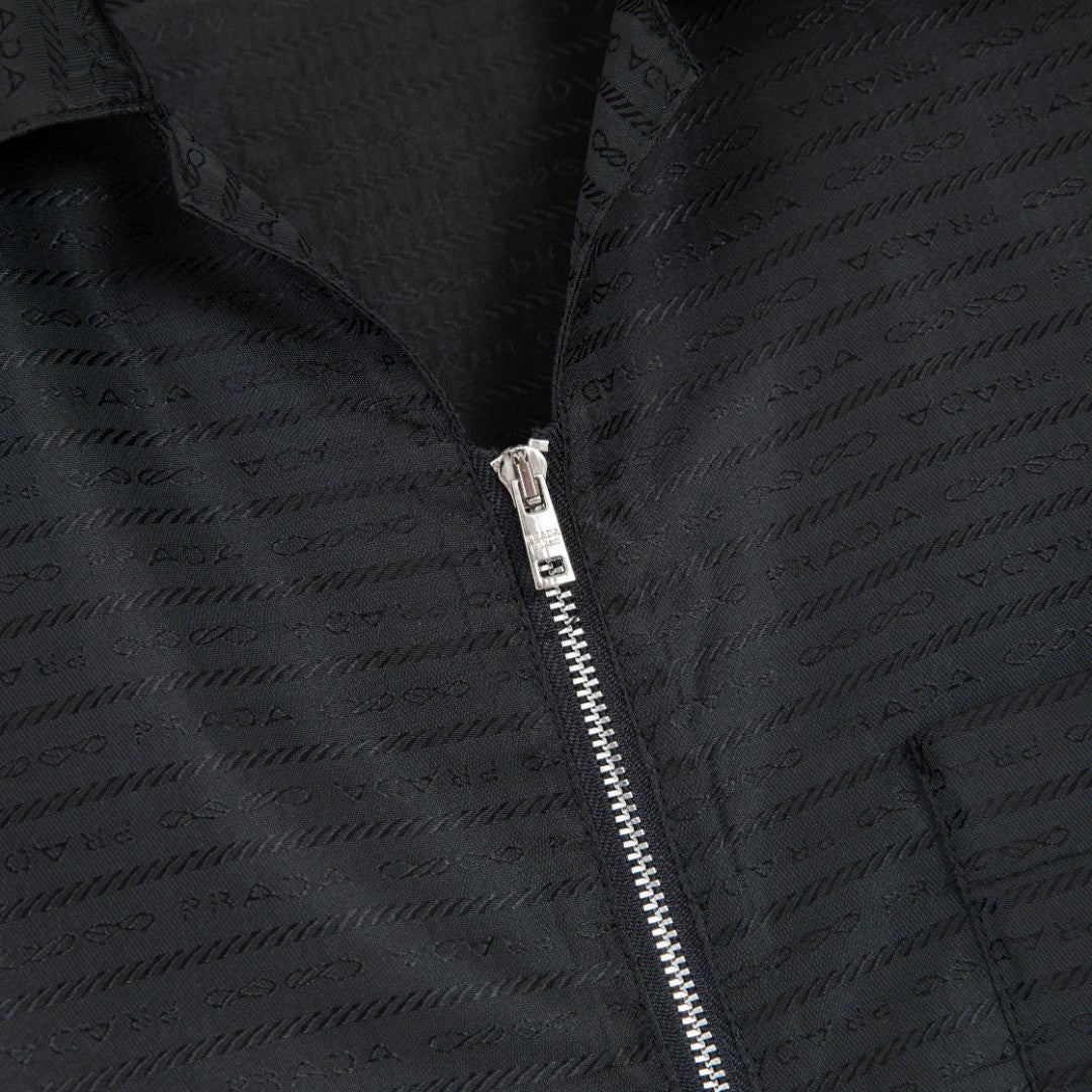 Prada zipper short sleeve shirt T-shirt #98159