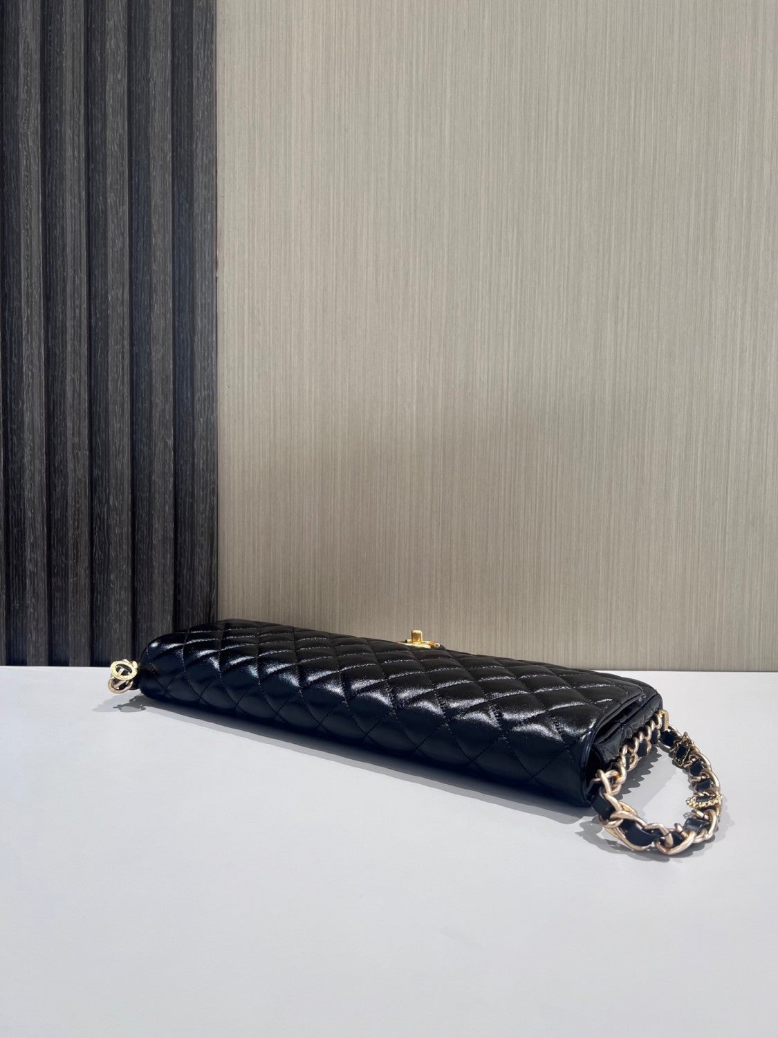 Chanel 24A Chain Shoulder Strap Flap Diamond Shiny Sheepskin Shoulder Crossbody Bag  #333559
