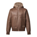 Louis Vuitton Men's Winter Reversible Shearling Hooded Blouson Zip Long Sleeve Jacket #97639