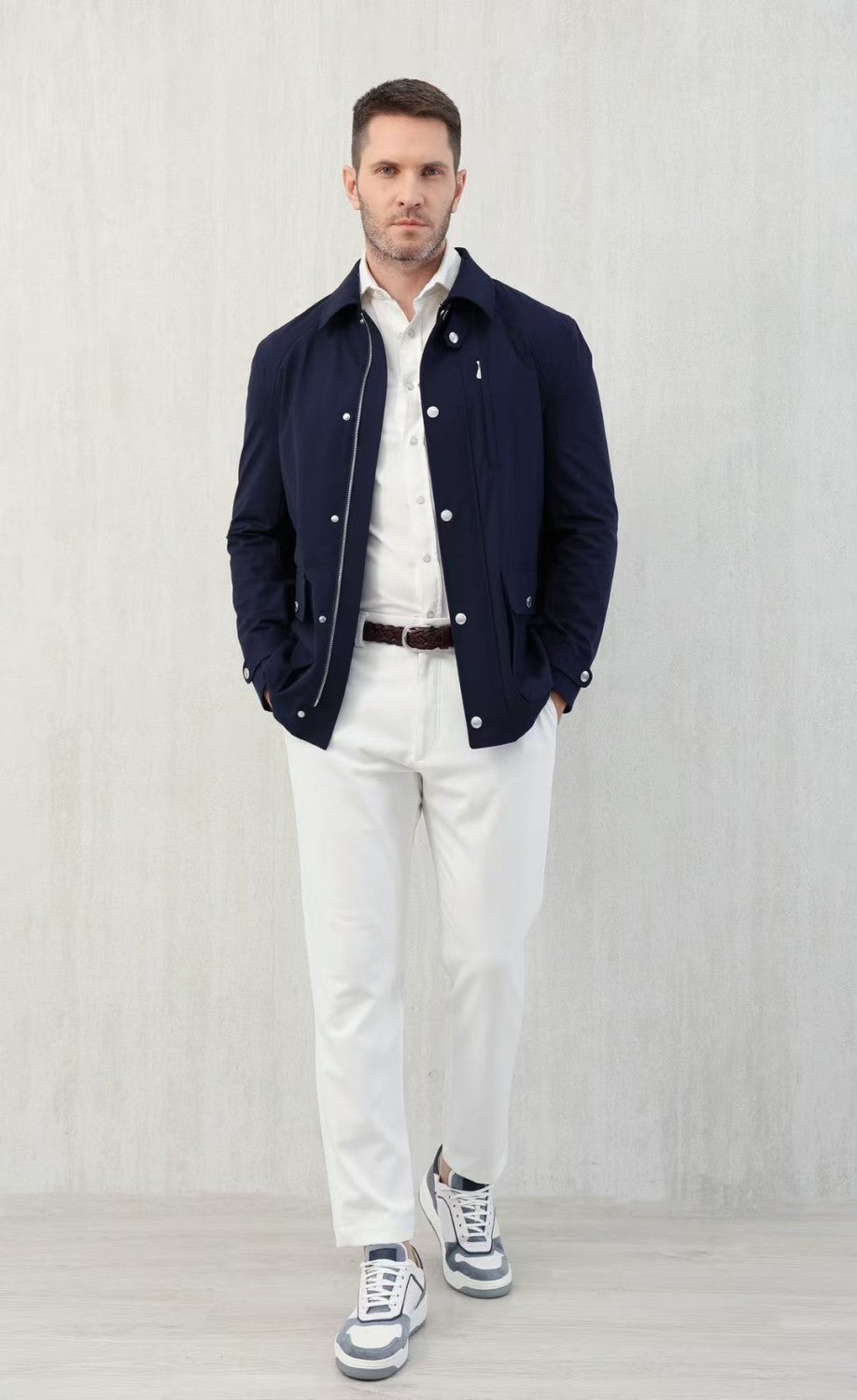 Brunello Cucinelli Men's Spring And Summer Fashion Shoulder Insert Sleeve Military Jacket Light And Comfortable Temperament Jacket Coat Ngvp #9961