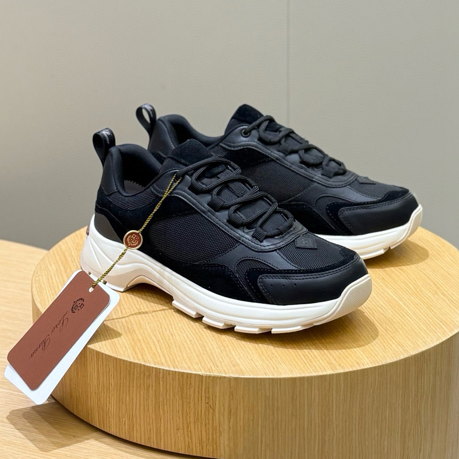 Loro Piana Cairn Walk Men's Four Seasons Sneakers Fashion Urban Modern Comfortable Commuter Casual Lace Up Shoes Ngvp #1475