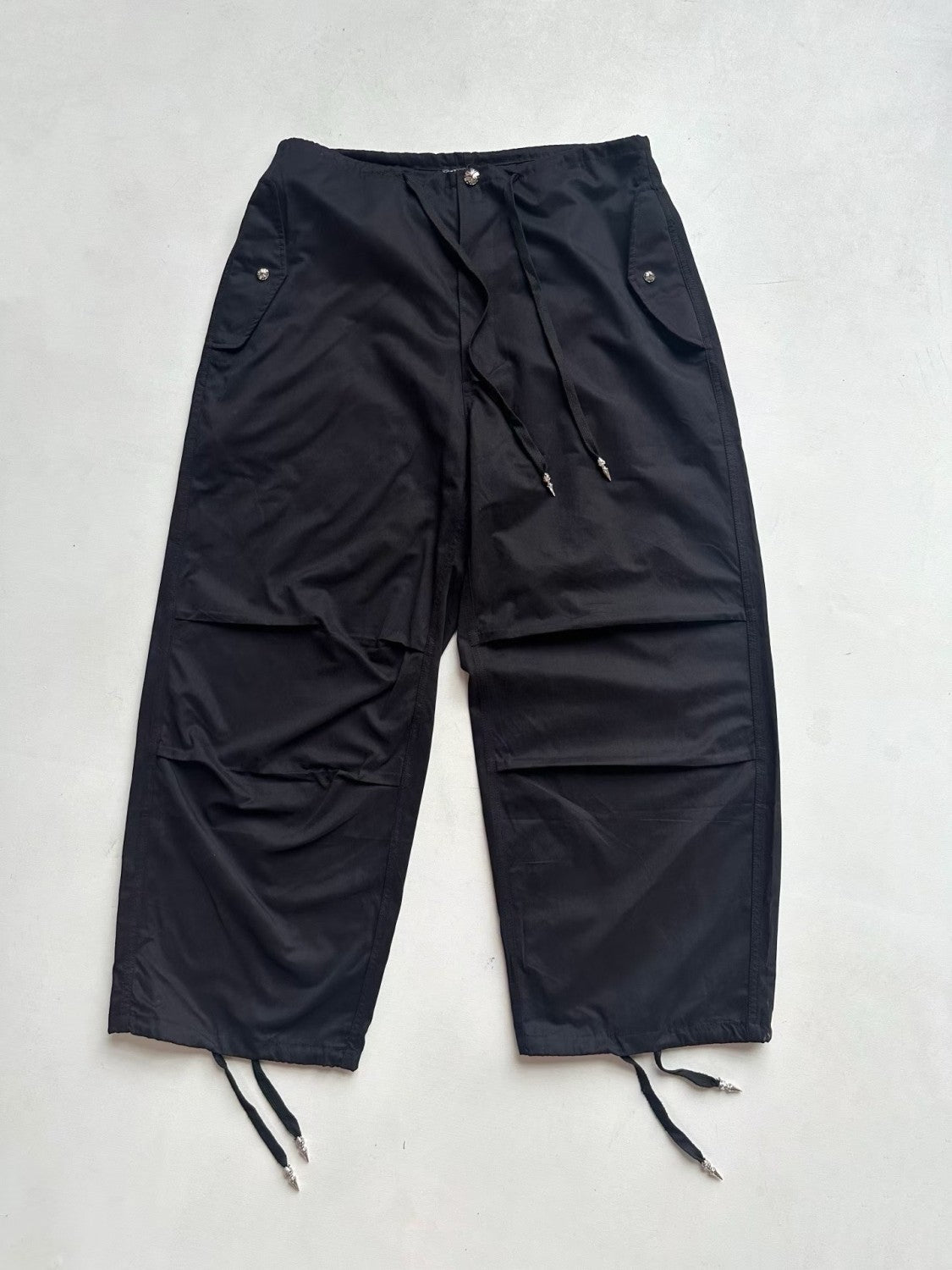Chrome Hearts Men's And Women's Spring/Summer Solid Color Fashionable Casual Cross-decorated Straight leg Pants #78249