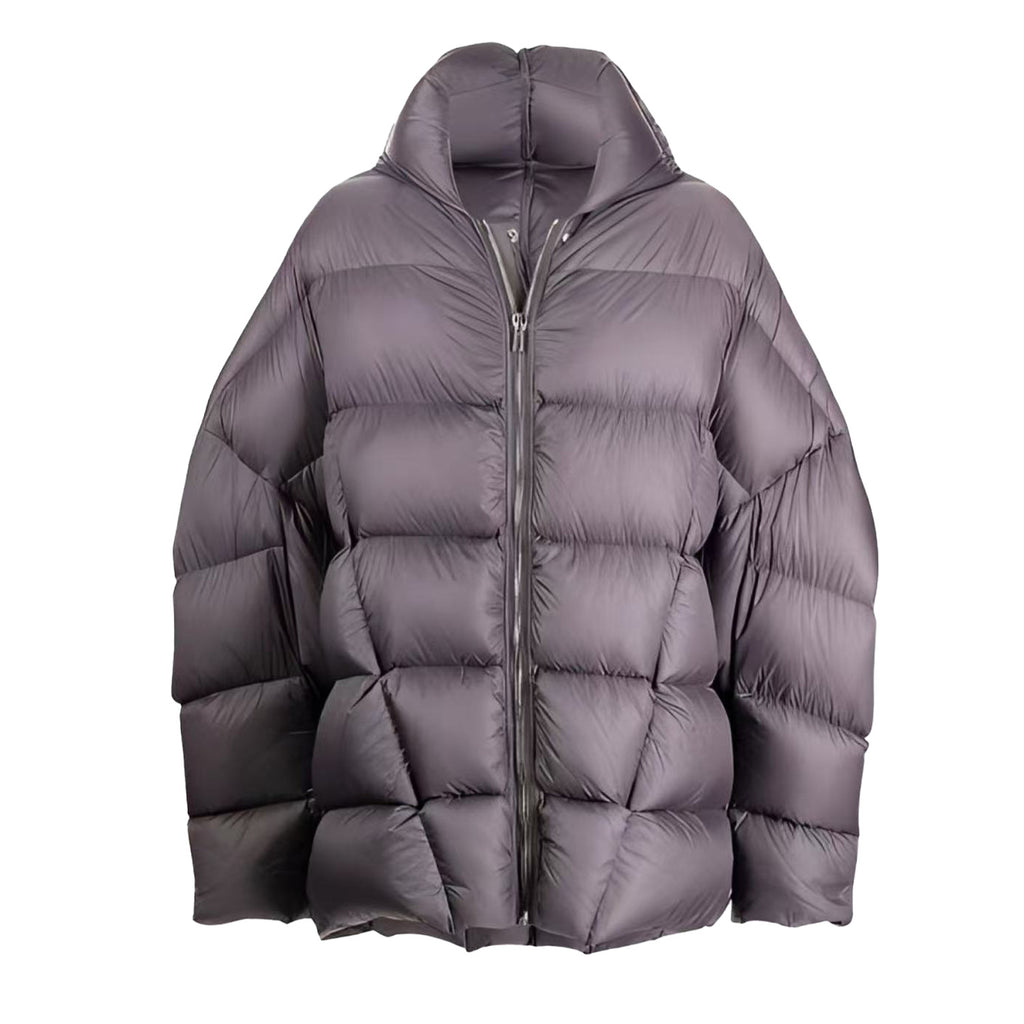 Rick Owens Women's Men's Fall And Winter Green Oversized Down Jacket Luxury Temperament Simple Trend Warm Down Jacket Ngvp #2498