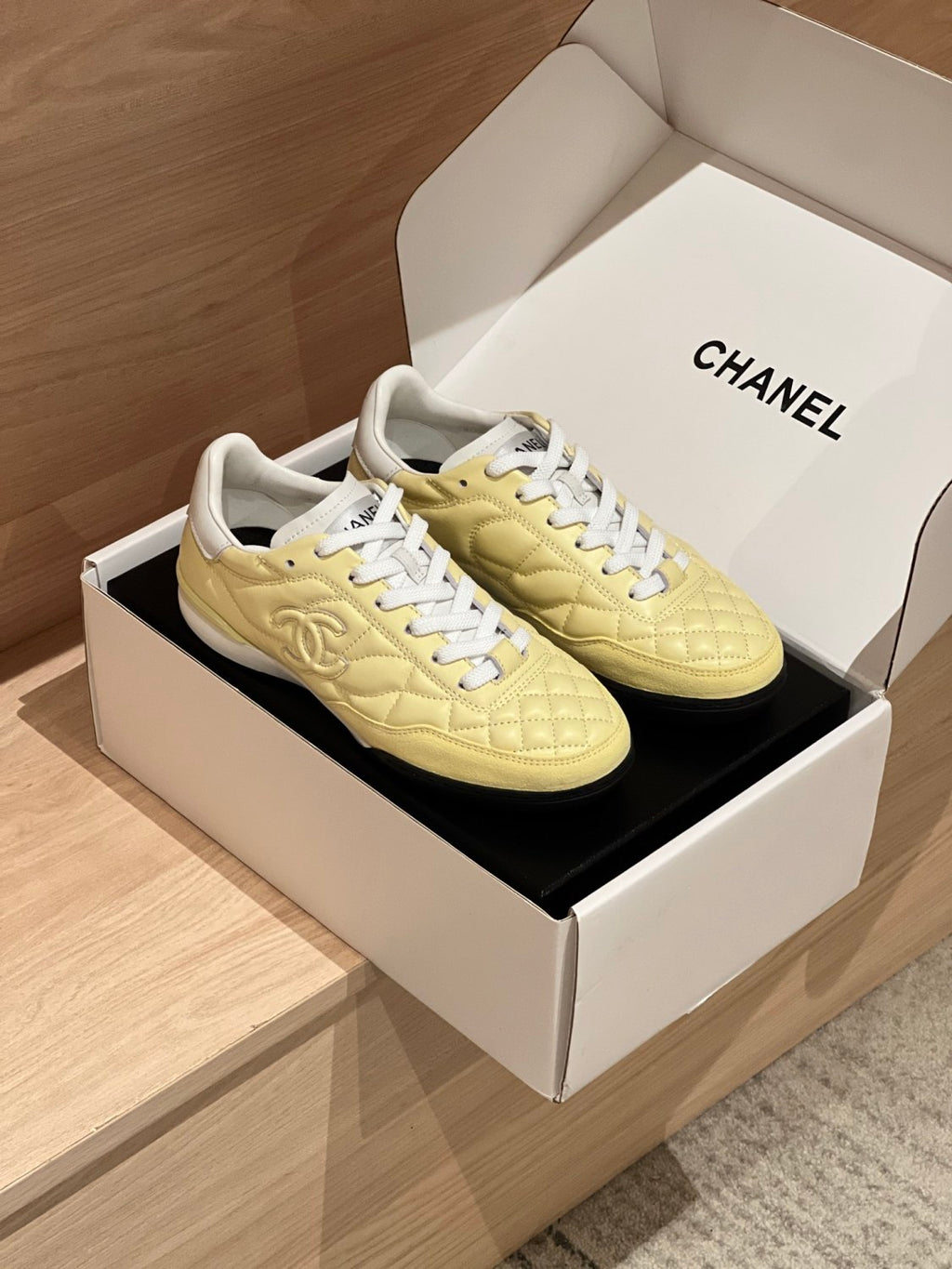 Chanel Men's And Women's Spring/Fall Fashion Casual Round Toe Lace Up Leather Suede Golf Shoes Casual Shoes #78779