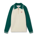 Casablanca Men's And Women's Spring/fall Fashion Casual Collared Half-zip Logo Wool Knit Sweater #78495