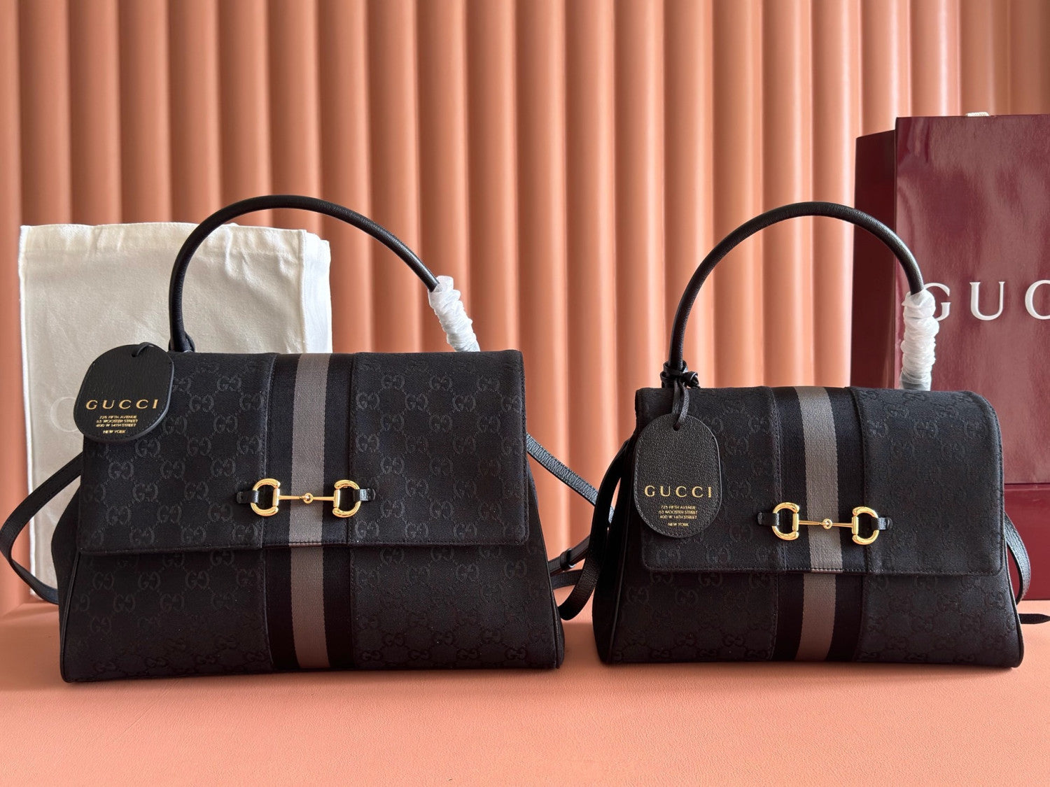 Gucci Paparazzo Medium Tote Bag Generation Gucci GG Canvas Horsebit Clutch Bag Stylish Elegant Classic Crossbody Bags 875018AAHHD 1094 #197406