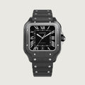 Cartier SANTOS DE CARTIER Men's Automatic Mechanical Movement 100m Water Resistant Date Display 40 mm Black Mechanical Watch #77182