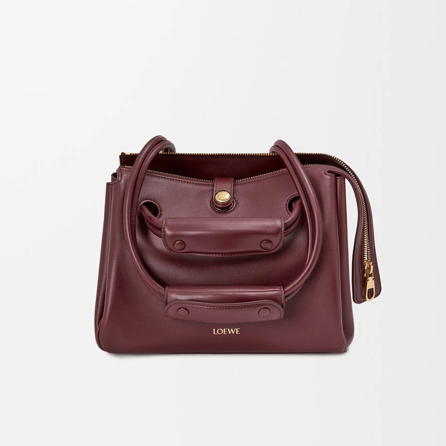 Loewe Madrid Women's Solid Color Letter Logo Gold Hardware Cowhide Handbag Shoulder Bag Bags #77356