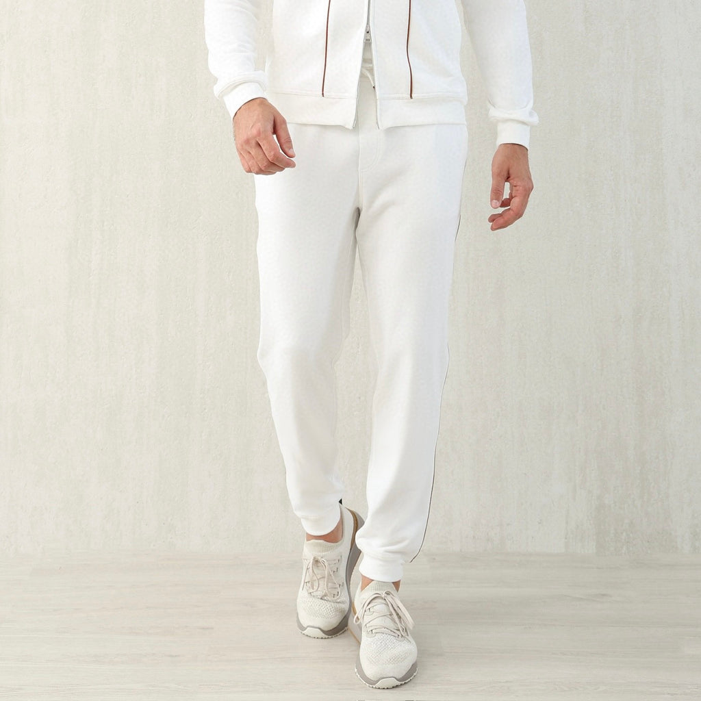 Brunello Cucinelli Men's Lace-up Sweatpants Four Seasons Solid Color Cotton Casual Drawstring Trousers Pants Ngvp #1767