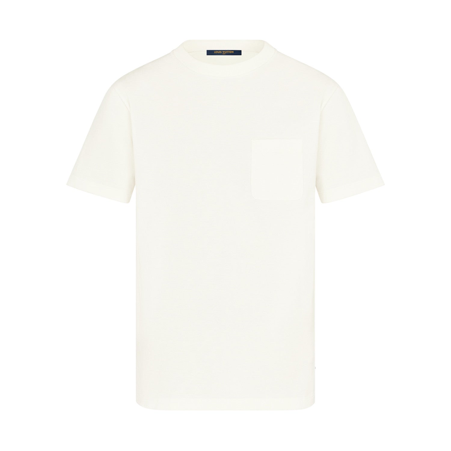 Louis Vuitton Men's Summer Solid Colour Round Neck Chest Strap Cotton Short Sleeve T-Shirt #97859