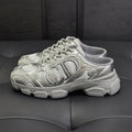 Dior Chrono Men's And Women's Spring And Autumn Color Block Round Toe Lace-up Slip-on Shoes. Made Of Mesh Fabric With Low-top Design Shoes #78134