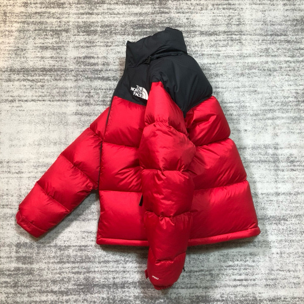 The North Face Men's And Women's Fall And Winter Color Blocking Goose Down Zipper Long Sleeve Down Jacket #76247