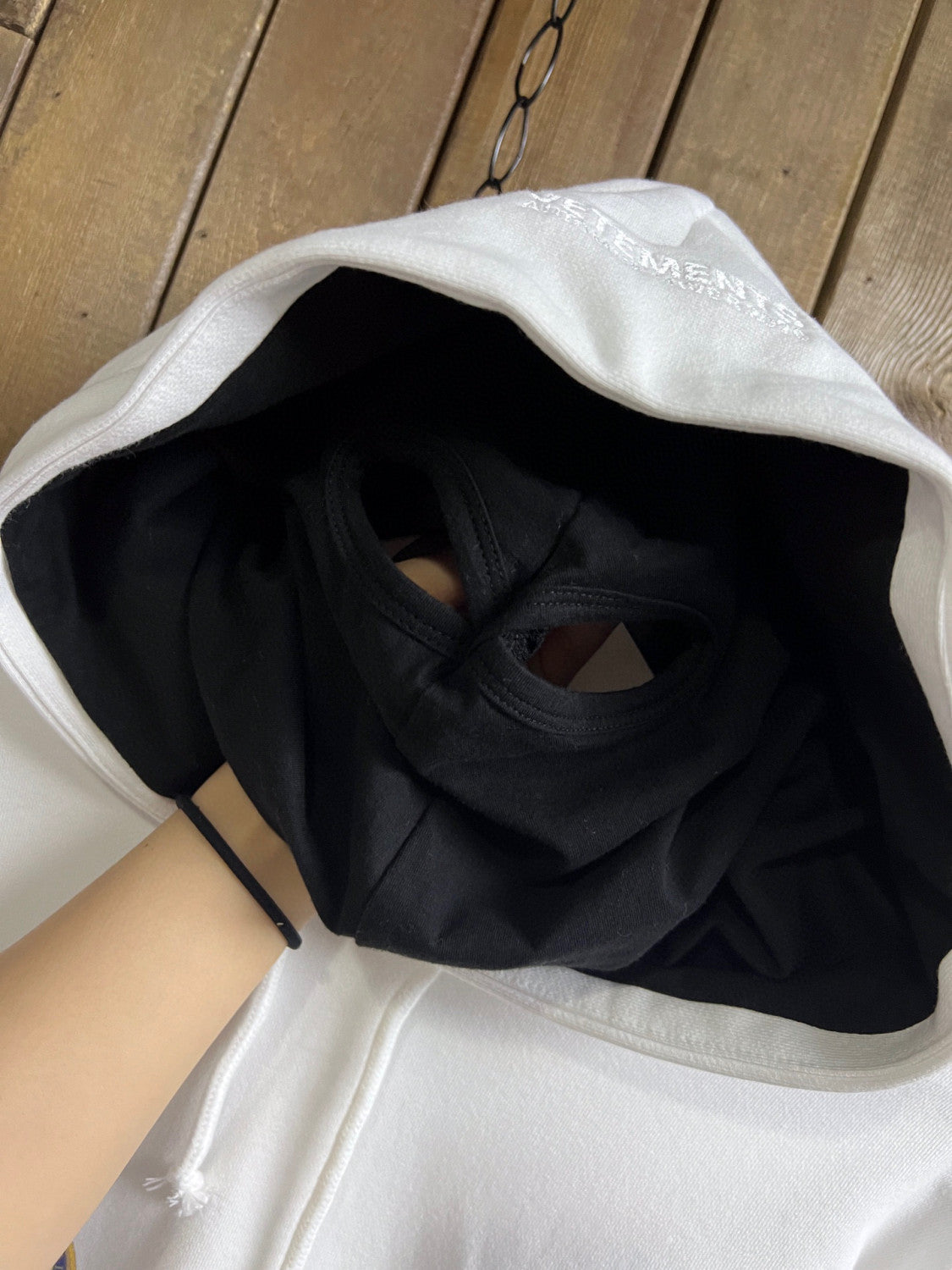 Vetements Letter Print Hooded Sweatshirt Ngvp #6663