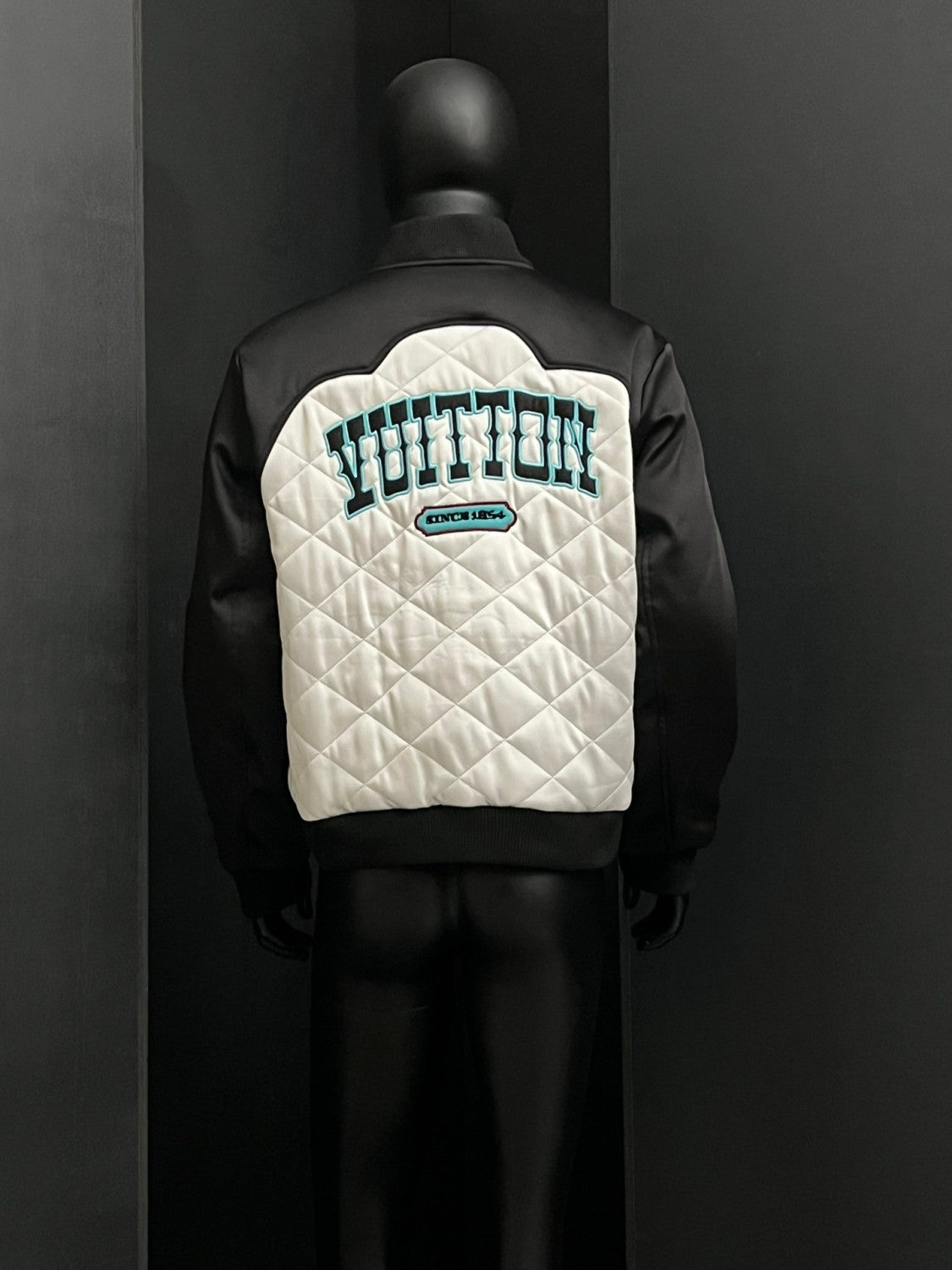 Louis Vuitton Men's Autumn and Winter Color Blocking Letter Logo Embroidery Single Breasted Pilot Long Sleeve Jacket #73238