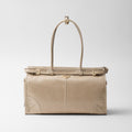 Prada Bonnie Soft Lux Women's Series Solid Color Oil-Waxed Leather Logo Handbag Casual Crossbody Bag Bags #77825