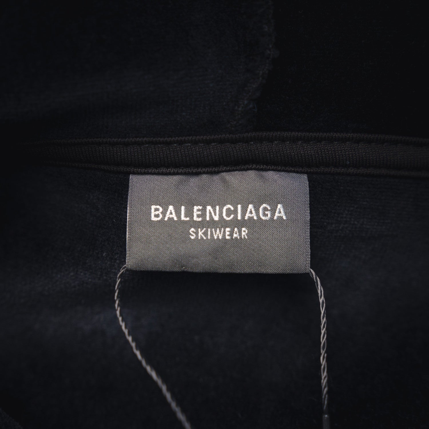 Balenciaga 3b Sports Icon Zip-up Hoodie in Washed Black White #375599