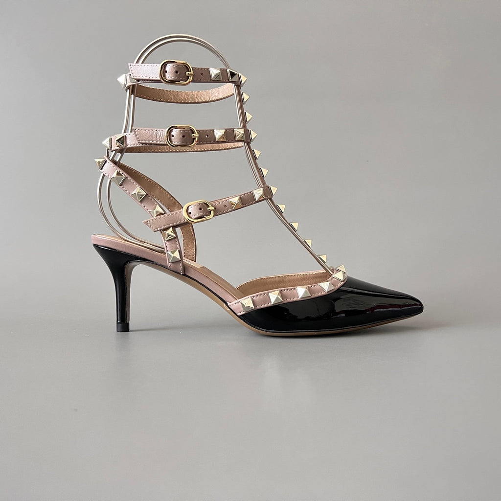 Valentino Rockstud Caged Pump 65mm Poudre #334615