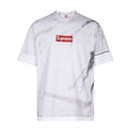 Supreme x MM6 Maison Margiela Men's and Women's Summer Deconstructed False Two Piece Square Logo Short Sleeve T-Shirt #99239