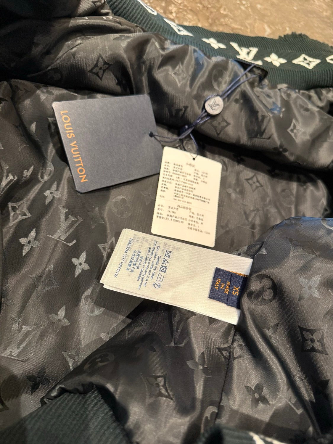 Louis Vuitton Women's and Men's Dark Green Suede Leather Label Teddy Velvet Suede Belted Jacket With Leather Patches #332529