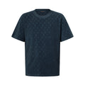 Louis Vuitton Men's Summer Solid Color Letter Print Terry Fabric Crew Neck Short Sleeve T-Shirt #77882