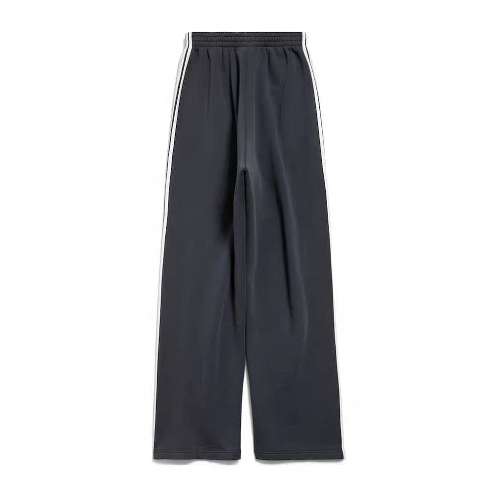 Balenciaga Men's Logo Double-Ring Embroidered Stripe Solid-Color All-Season Athletic Pants Retro Casual Elastic Waist Loose Straight-Leg Trousers Pants #335102