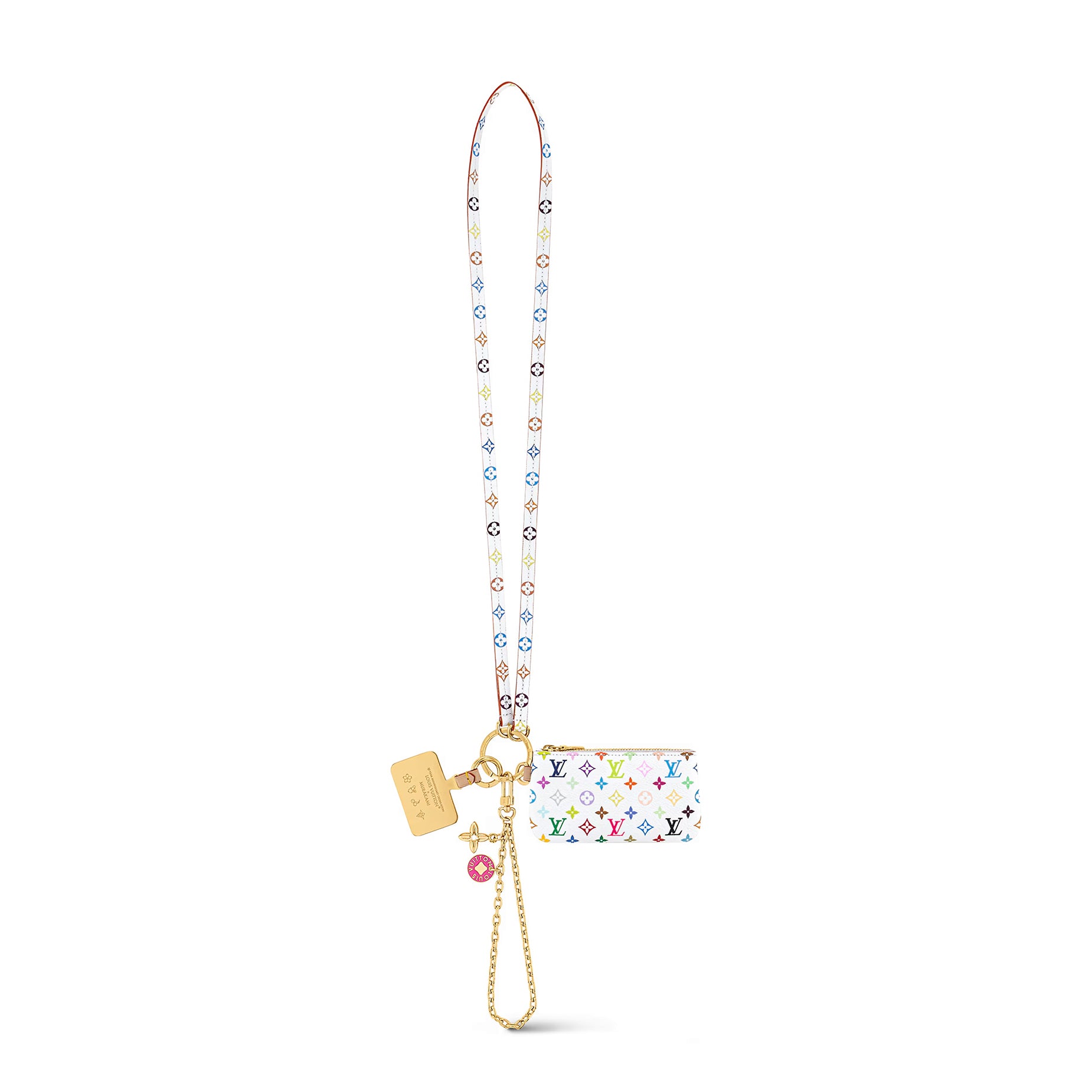 Louis Vuitton LV x TM Women's Chain Shoulder Strap Colorful Printed Shoulder Slanting Cell Phone Bag Bags #75244
