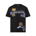 Louis Vuitton Men's Summer Graphic Printed Crew Neck Knit Short Sleeve T-Shirt #76454