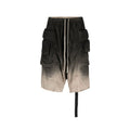 Rick Owens X Dekshdw Men's Spring/summer Vintage Distressed High Street Hole Breaking Denim Shorts Gradient Fringe Comfort Pants Ngvp #9313