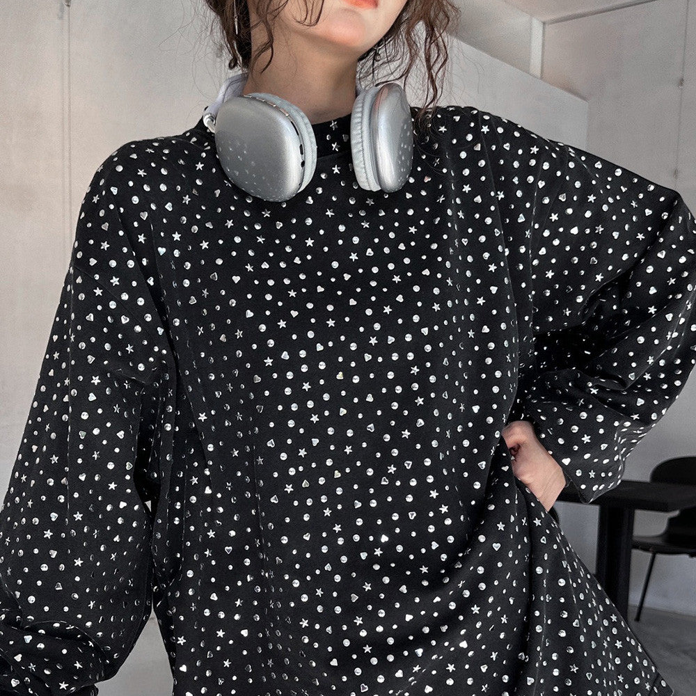 Balenciaga Men's Women's Spring and Autumn Cotton Printed Vintage Washed Loose Long Sleeve T-Shirt Ngvp #7134