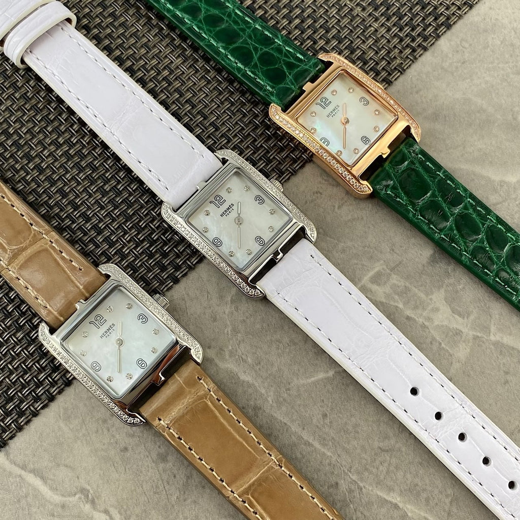 Hermes Cape Cod Women's Fashion Classic Minimalist Quartz Movement Genuine Leather Strap Watch Accessories #78528