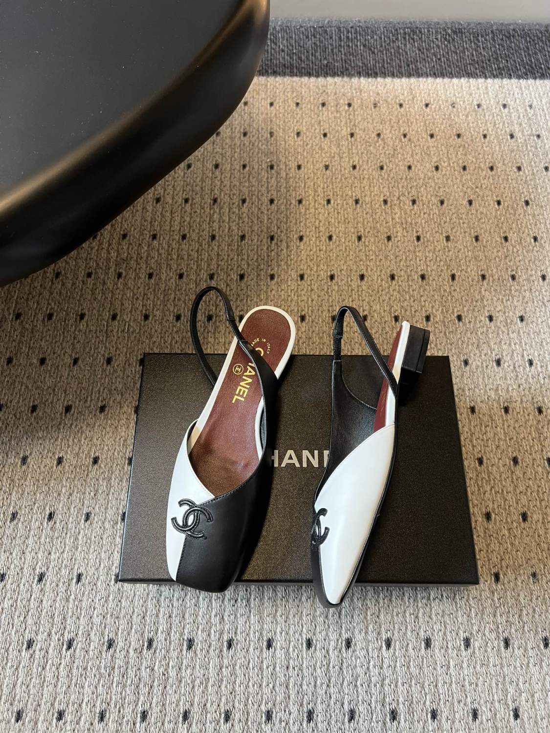 Chanel Color Block Back Sandals #378628