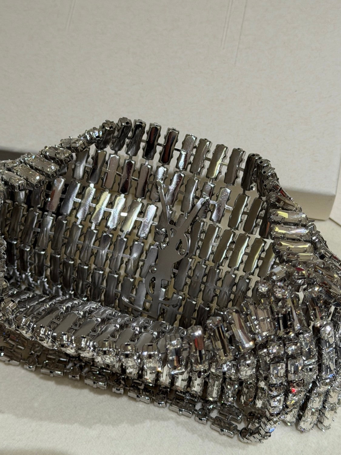 Saint Laurent EVENING Bag in Crystals #379368