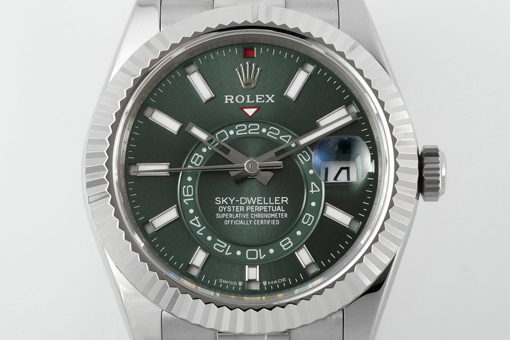 Rolex Men's Automatic Mechanical Movement Waterproof Solid Color Dial Stainless Steel Case Watch #72393