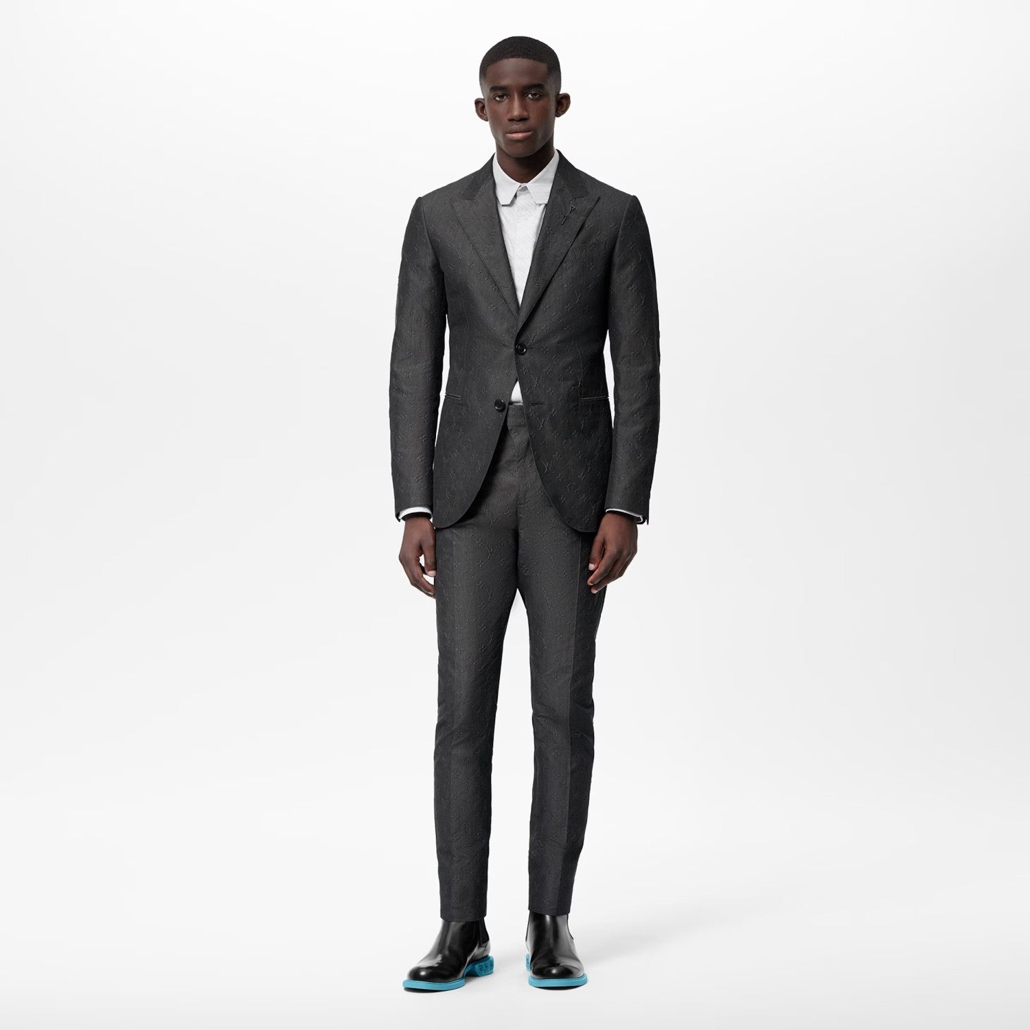 Louis Vuitton Men's Suit Jacket Long Pants Professional Dress Set #6468