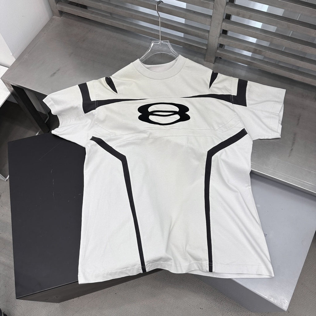 Balenciaga Unity Sports Icon Biker Men's Summer Logo Letter Printed Round Neck Short Sleeve T-Shirt #99878
