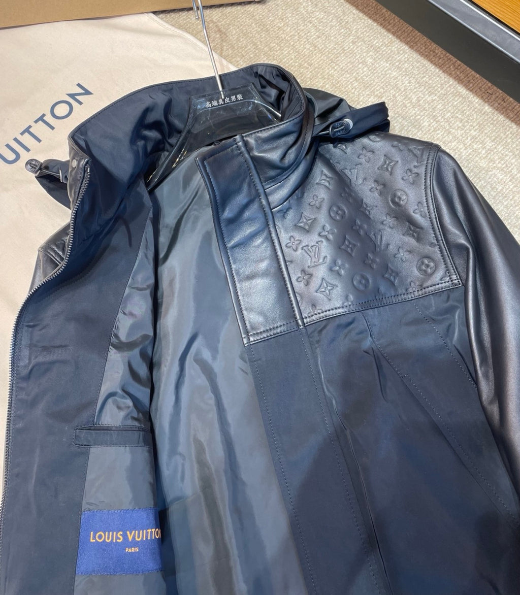 Louis Vuitton Leather Mix Windbreaker #336815